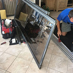 sliding glass door frame repair Plantation